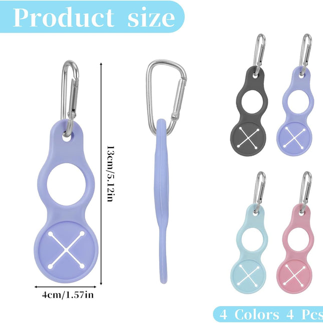 4 Pack Water Bottle Clip with Carabiner Portable Bottle Holder for Backpack Outdoor Hiking Running.