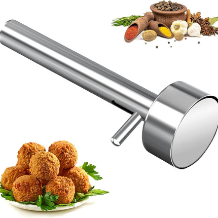 Professional Patty Maker with Thumb Grip - Perfect for Falafel Burgers and Meatballs.