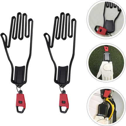 Golf Glove Holder Prevents Deformation and Protects Gloves Black 1 Pair.