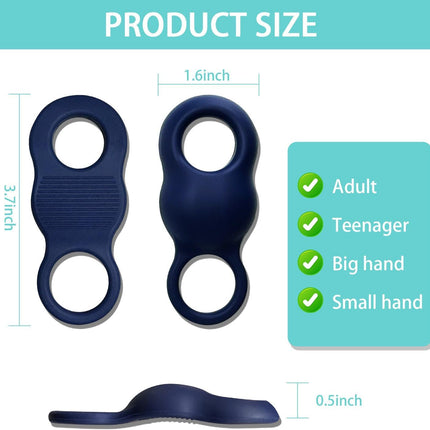 Blue Thumb Grips Finger Protectors for Thumb Tips - 1 Pair.