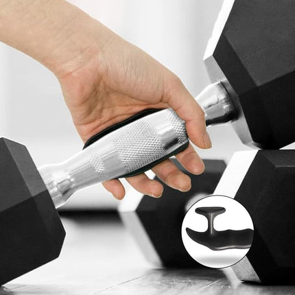 Anti-Slip Rubber Gym Gloves for Weightlifting Barbell Universal Size Men Women 4 Pack.