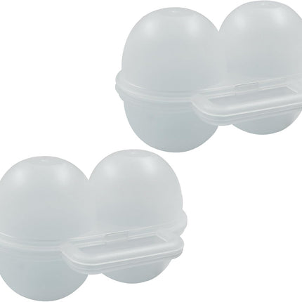 2 Pack 2-Egg Portable Camping Egg Holder for Fridge.