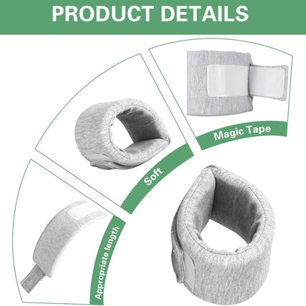Soft Protective Collar for Cats & Small Dogs - Comfortable Adjustable (21-26 cm) - Set of 1.