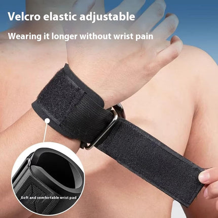 Weight Lifting Wrist Strap Hooks - Black - 1 Pair.