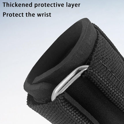 Weight Lifting Wrist Strap Hooks - Black - 1 Pair.