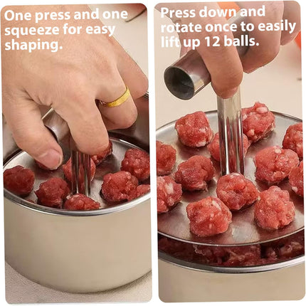 Stainless Steel Meatball Maker Scoop Silver 1 Piece.