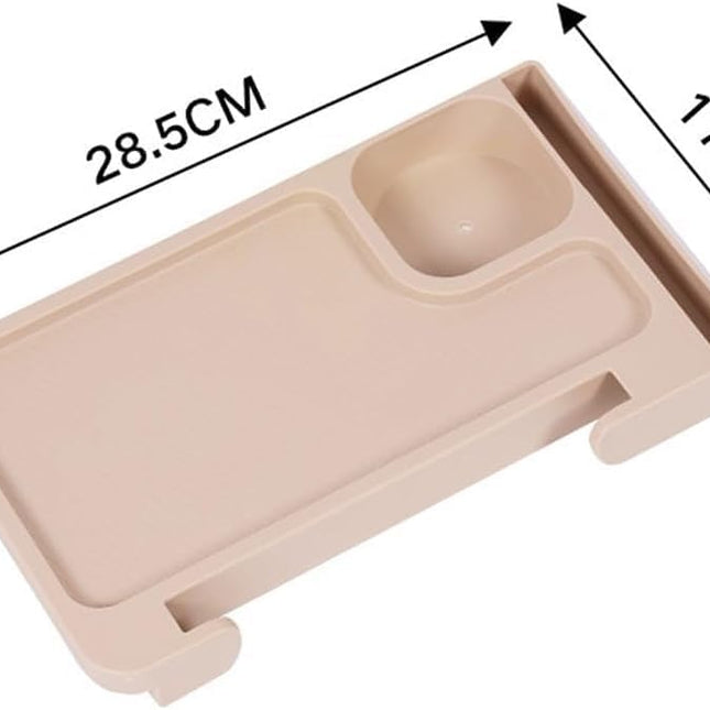 Folding Camping Table Multifunctional Portable Picnic Table for Outdoor Travel Khaki.