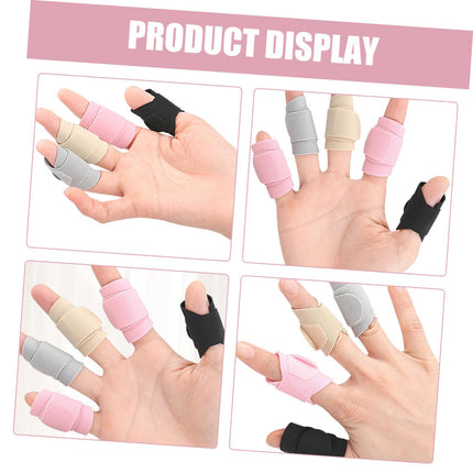 Adjustable Finger Splints 4 Pairs Finger Protectors Support Brace for Injury Recovery.