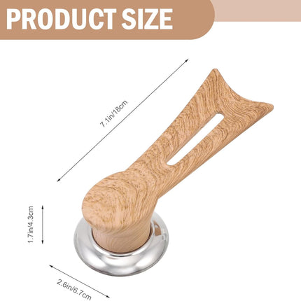2 Pack Universal Pan Lid Knob Replacement Handle Heat Resistant Wooden & Red.