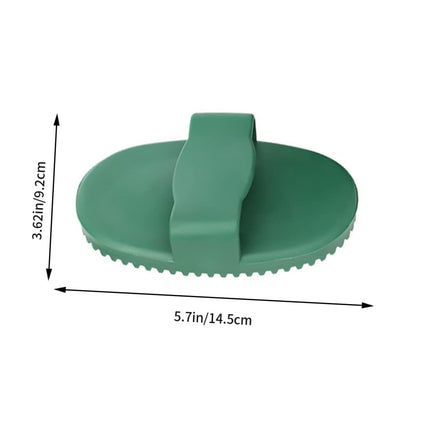 2 Pack Pet Massage Brush for Dog and Cat Grooming Green.