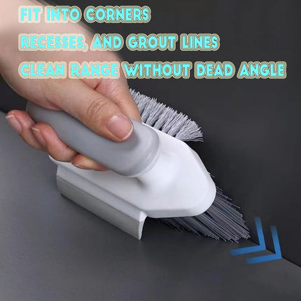 Grey Multi-Functional Durable Polypropylene Scrub Brush Powerful Cleaning Brush for Tiles Grout Kitchen Bathroom Sink Floor Shower Bath.
