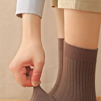 5 Pairs Unisex Camel Cotton Breathable Socks Size 38-44 For Sports & Daily Wear.