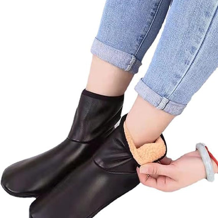 Non-Slip Socks Black Extra Grip for Elderly Pregnant Women on Smooth Floors 1 Pair.