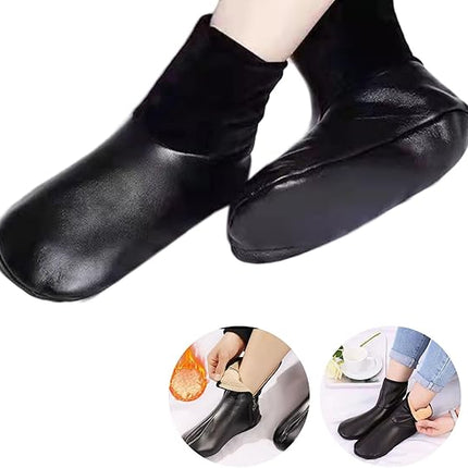 Non-Slip Socks Black Extra Grip for Elderly Pregnant Women on Smooth Floors 1 Pair.