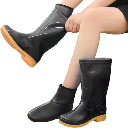 Non-Slip Socks Black Extra Grip for Elderly Pregnant Women on Smooth Floors 1 Pair.