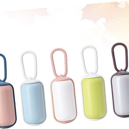 Dog Poop Bag Holder with Leash Hook Dispenser 5 Pack.