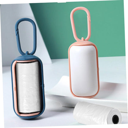 Dog Poop Bag Holder with Leash Hook Dispenser 5 Pack.
