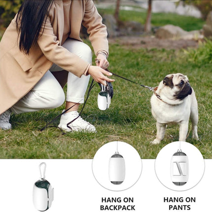 Handsfree Dog Poop Bag Holder Clip - Silicone Dispenser for Dog Leash - 1 Piece.