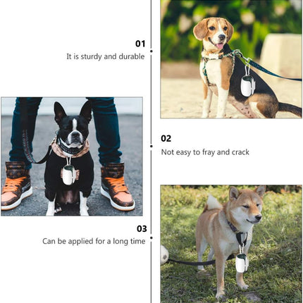 Handsfree Dog Poop Bag Holder Clip - Silicone Dispenser for Dog Leash - 1 Piece.