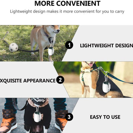 Handsfree Dog Poop Bag Holder Clip - Silicone Dispenser for Dog Leash - 1 Piece.