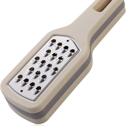 3-Piece Stainless Steel Kitchen Grater & Peeler Set - Cheese & Citrus Grater with Vegetable Peeler, Non-Slip Handle.
