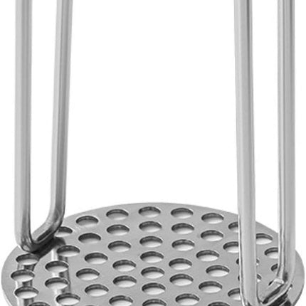Professional Potato & Vegetable Masher with Honeycomb Design - Stainless Steel Puree Maker - Dishwasher Safe.