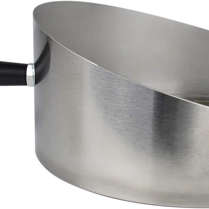 Stainless Steel BBQ Grease Drip Pan 22.5x17.5x8cm - Rotisserie Grill Accessory for Fat Collection.