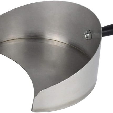 Stainless Steel BBQ Grease Drip Pan 22.5x17.5x8cm - Rotisserie Grill Accessory for Fat Collection.