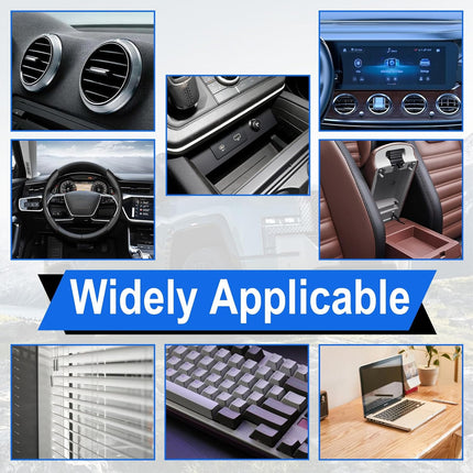 2-in-1 Interior Cleaner Brush for Car Ventilation & Dashboard - Microfiber Dust Cleaning Tool.