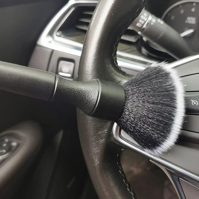 Auto Detailing Brush Set 2 Pack Soft Interior Brush for Dashboard & Vents Scratch-Free.