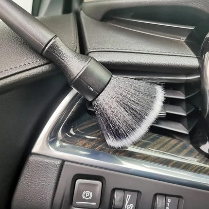 Auto Detailing Brush Set 2 Pack Soft Interior Brush for Dashboard & Vents Scratch-Free.
