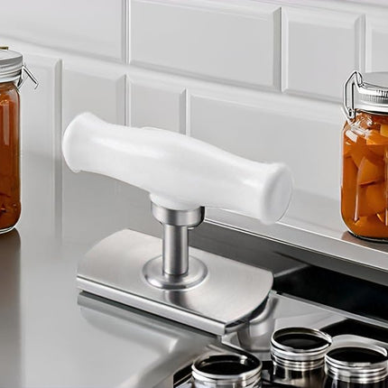 Adjustable Jar Opener Universal Lid Opener for All Sizes Lids Ideal for Seniors & Arthritis Silver 1 Piece.