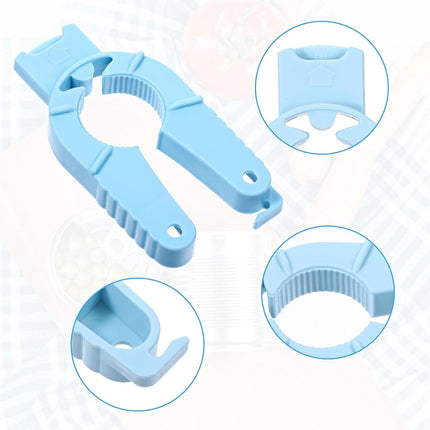 3-Piece Multifunctional Can Opener Set - Kitchen Helper for Effortless Opening & Nail Protection.