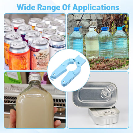 3-Piece Multifunctional Can Opener Set - Kitchen Helper for Effortless Opening & Nail Protection.