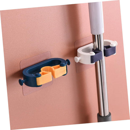 Adhesive Wall Hooks Set of 4 No Drill Hanging System for Kitchen and Garage.