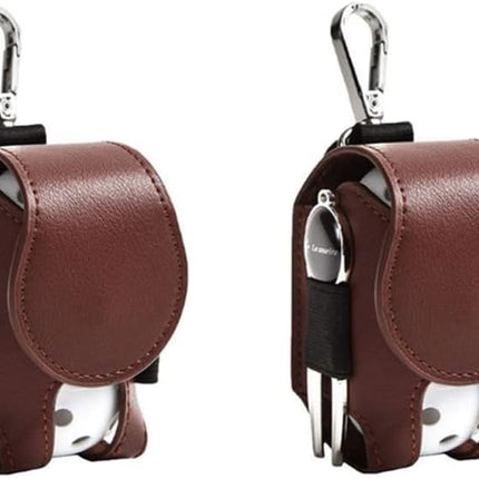 Golf Ball Pouch Set of 2 Belt Clip Holder Perfect Golf Gift for Men.