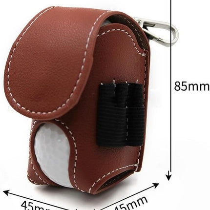 Golf Ball Pouch Set of 2 Belt Clip Holder Perfect Golf Gift for Men.
