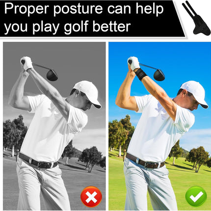 Golf Swing Trainer for Beginners - Black - Set of 1 - Ideal Training Aid.