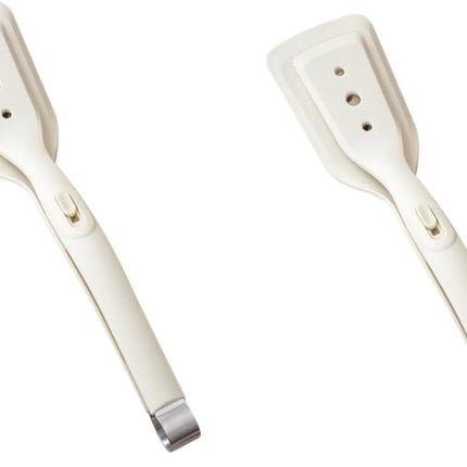 2-in-1 Silicone Spatula Tong Set of 2 Heat Resistant for Flipping and Serving.