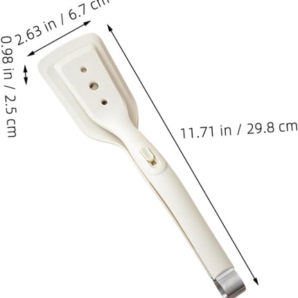 2-in-1 Silicone Spatula Tong Set of 2 Heat Resistant for Flipping and Serving.
