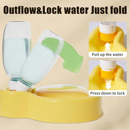 Collapsible Dog Water Bottle 350ml Leakproof BPA Free for Travel Outdoor Use.