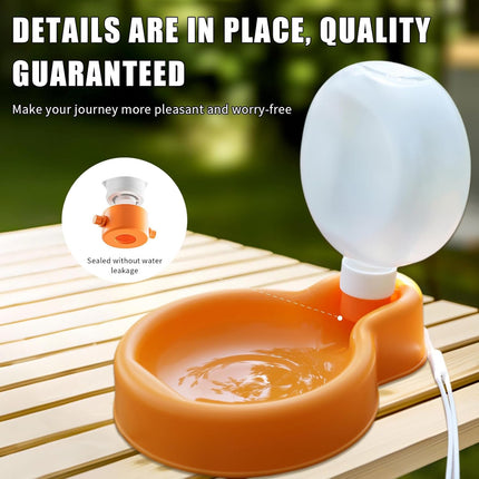 Collapsible Dog Water Bottle 350ml Leakproof BPA Free for Travel Outdoor Use.
