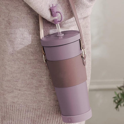 Reusable Cup Carrier for Bubble Tea & Coffee - PU Leather Drink Holder - Sustainable Alternative.