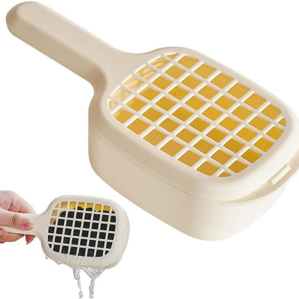 2-in-1 Sink Strainer Colander 2-in-1 Sink & Strainer Handy Shake and Drain System for Vegetables Fruit & Salad Large Capacity Yellow.