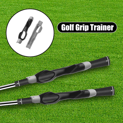 Golf Grip Trainer for Right-Handed Players Perfect Grip & Swing Training Aid Easy to Attach to Any Golf Club.