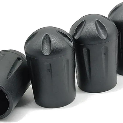 18mm Silicone Chair Leg Caps - 4 Pack Black Floor Protectors Scratch Resistant Furniture Pads.