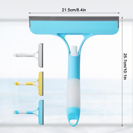 3-in-1 Window Wiper with Spray - Squeegee, Washer & Microfiber Cleaner for Streak-Free Windows, Showers & Cars - Set of 1.