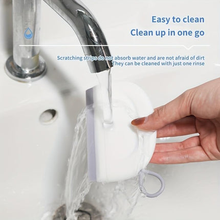 2 Pack Silicone Squeegee with Hanging Hook for Bathroom Mirror and Car Streak-Free Cleaning Tool.