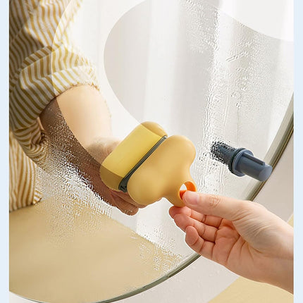 3-Pack Mini Shower Squeegee with Suction Cup - Small Window Cleaner for Bathroom & Mirror.