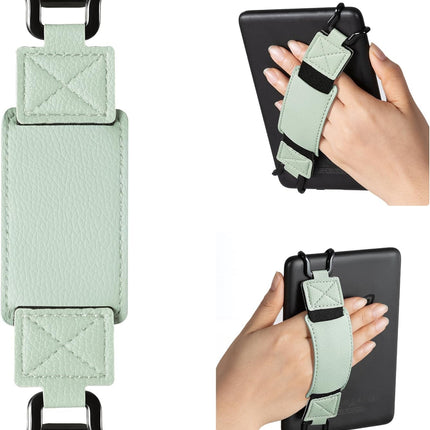Elastic Green Handband for 6-7.5 inch E-book Tablet - High Stretch E-Reader Accessory.
